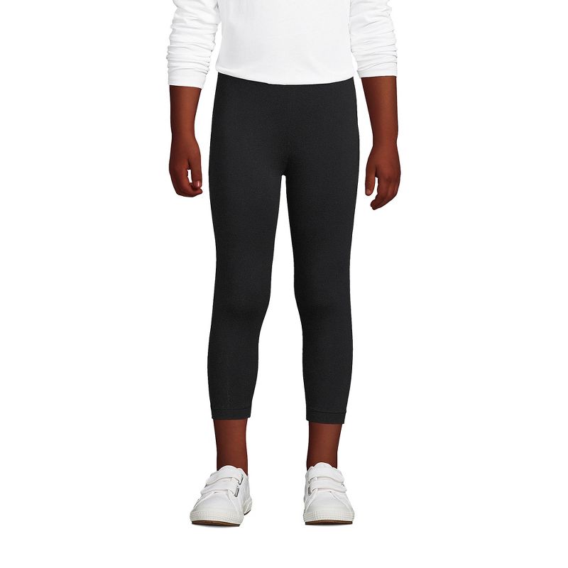 Lands' End Kids Tough Cotton Capri Leggings