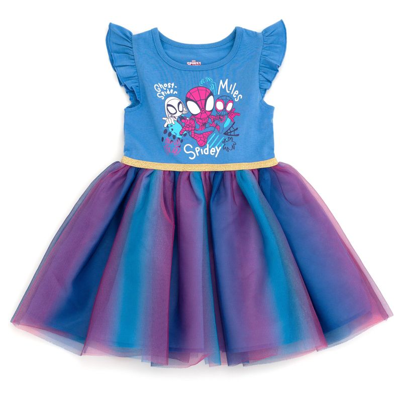 Marvel Spider-Man Ghost Spider Girls Tulle Tutu Dress Toddler to Big Kid