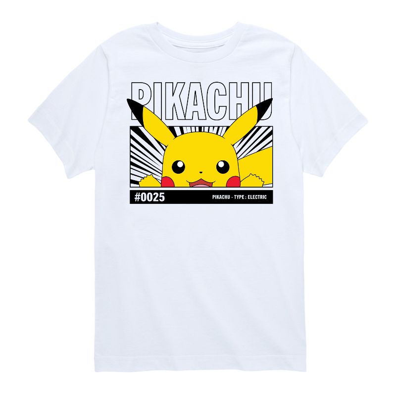تي شيرت جرافيكي بأكمام قصيرة للأولاد - بوكيمون - بيكينج بيكاتشو
