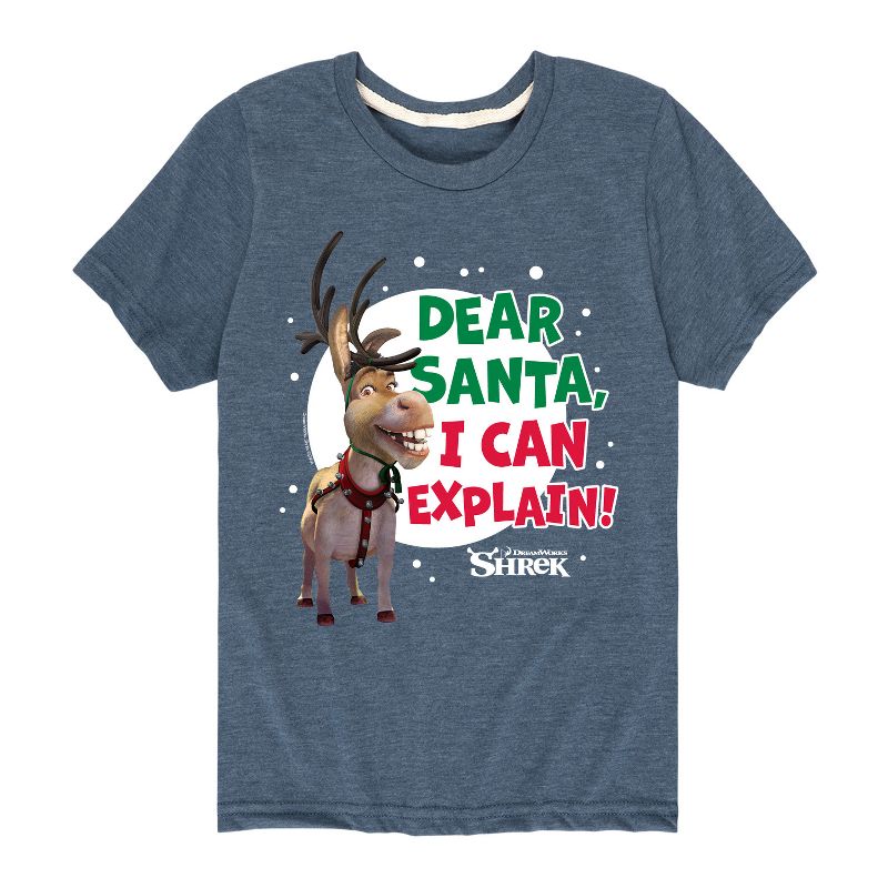 Boys' - Shrek - Dear Santa I Can Explain Short Sleeve Graphic T-Shirt