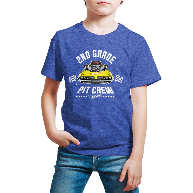 Boys' - Hot Wheels - Pit Crew 2nd Grade Short Sleeve Graphic T-Shirt
