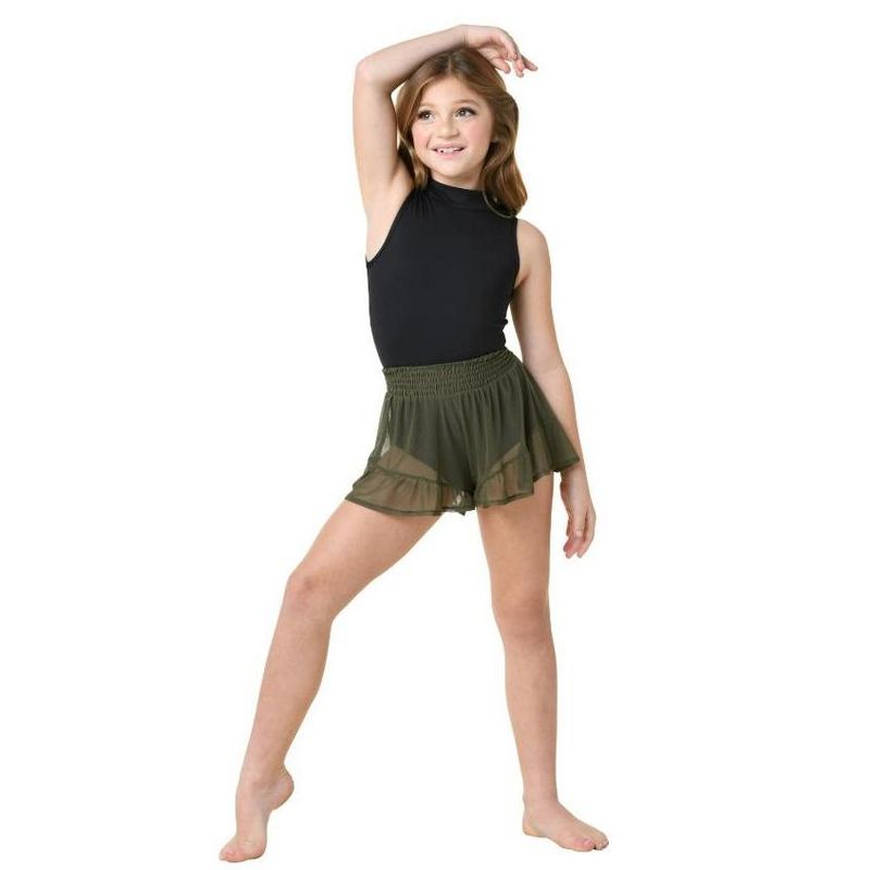 Girl's Shorts-Skirt Danz N Motion 21412A Sheer for Ballet or Modern