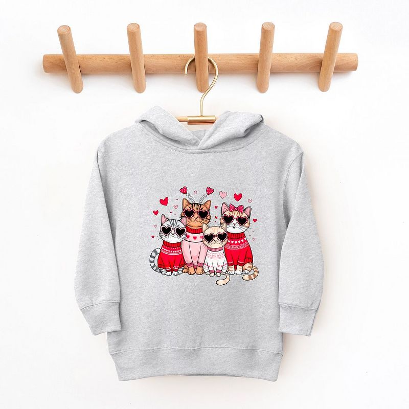The Juniper Shop Valentine Kittens Toddler Graphic Hoodie