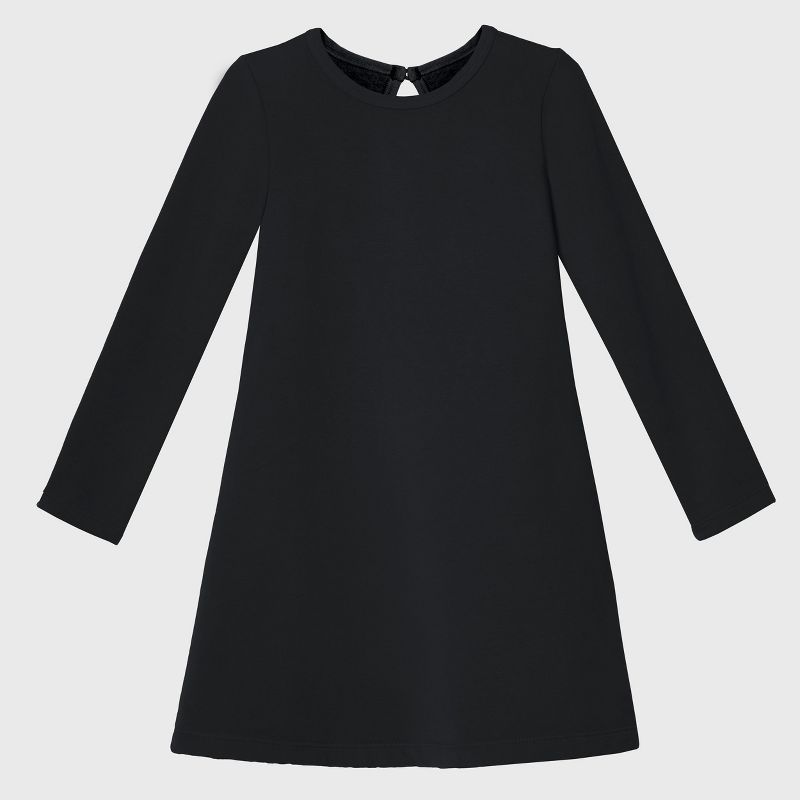 City Threads USA-Made Cotton Fleece Soft A-Line Dress