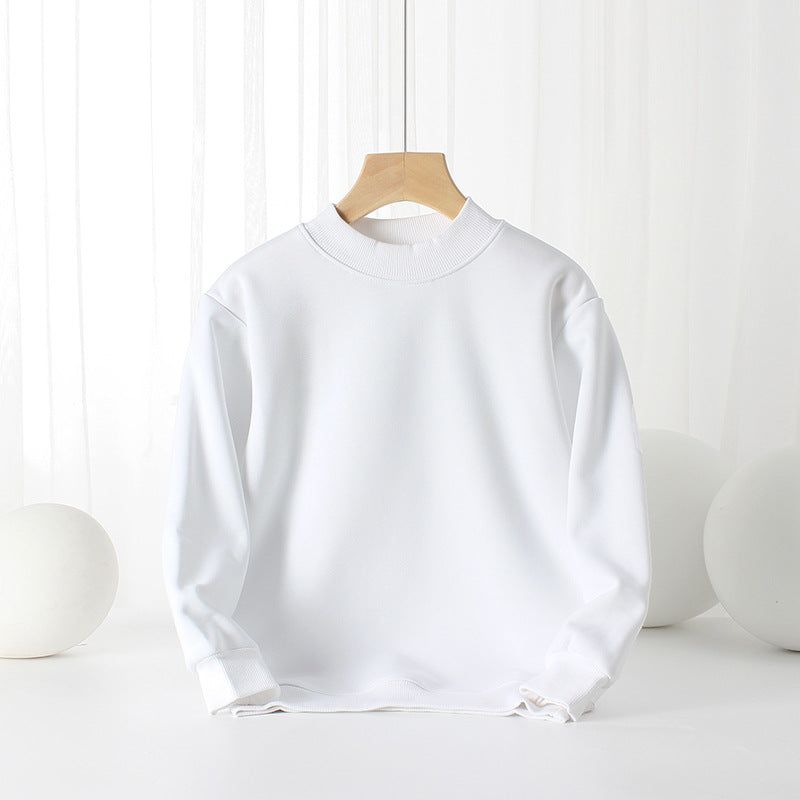 هودي MyKids-USA للأطفال الرضع بلون سادة سميك مناسب للخريف