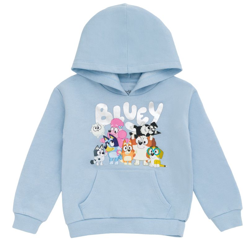 Bluey Girls Fleece Hoodie Little Kid to Big Kid