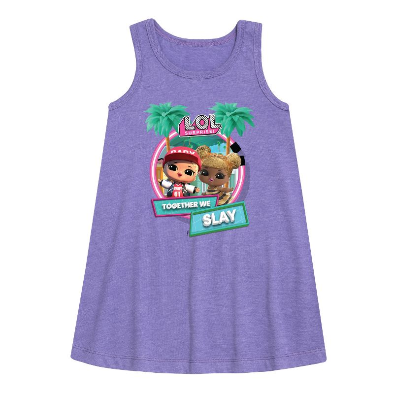 Girls' - Lol Surprise! - Together We Slay Graphic Sleeveless Aline Dress