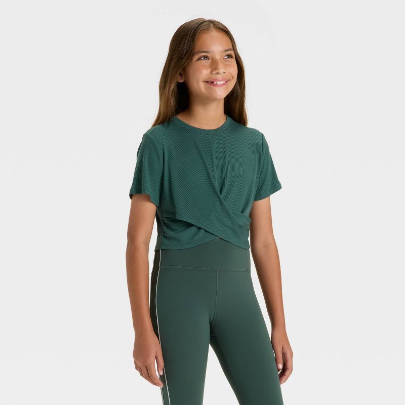Girls' Ribbed T-Shirt - All In Motion™