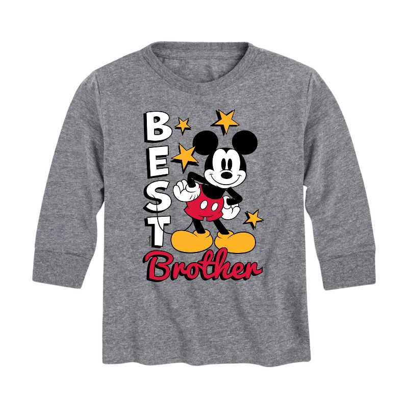 Boys' - Disney - Best Brother Long Sleeve Graphic T-Shirt