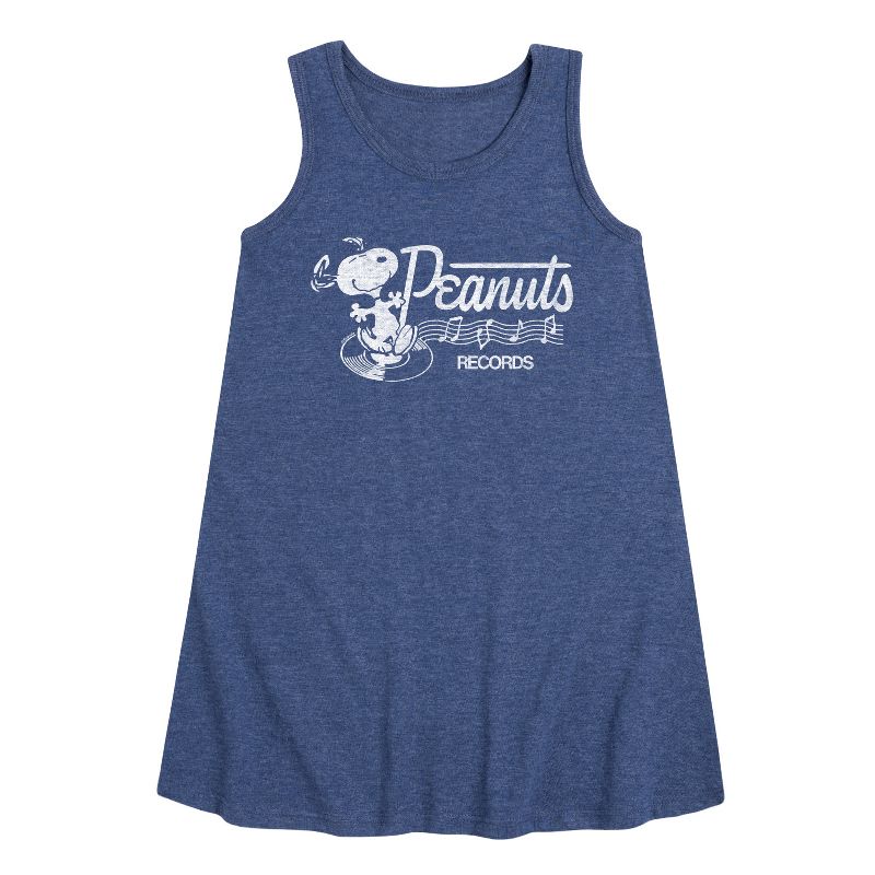 Girls' - Peanuts - Dancing Snoopy Graphic Sleeveless Aline Dress