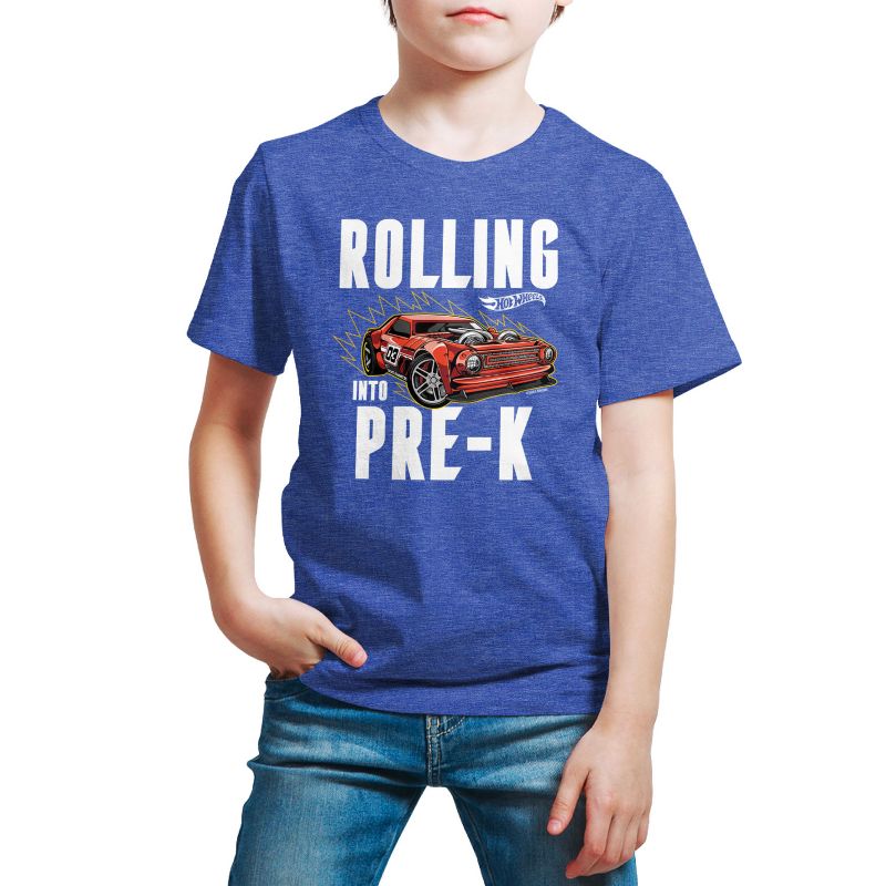 Boys' - Hot Wheels - Rolling Into Pre-K Short Sleeve Graphic T-Shirt