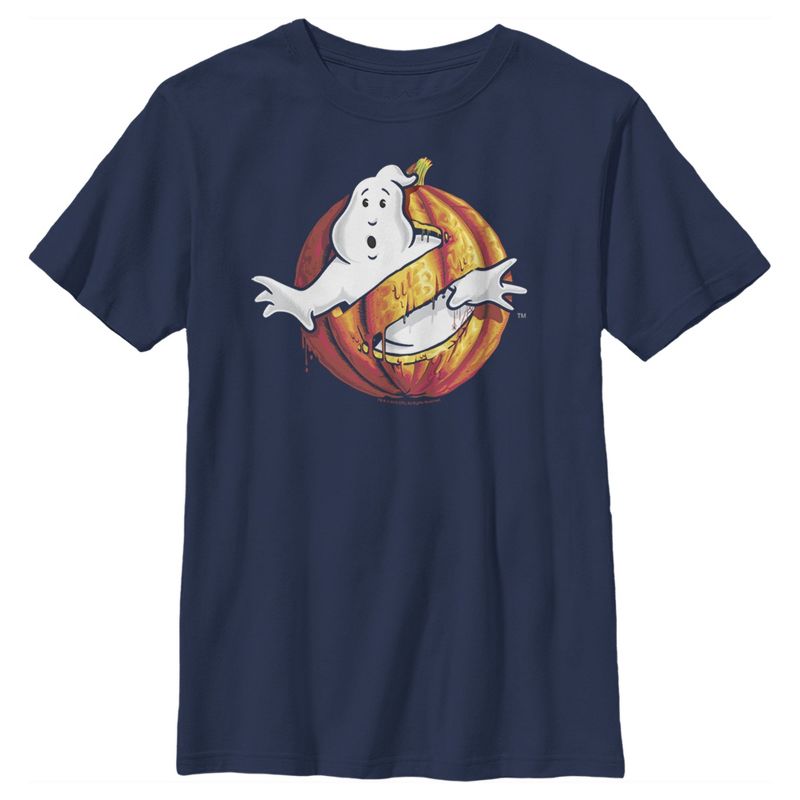 تي شيرت الأولاد بشعار قرع الهالوين من Ghostbusters