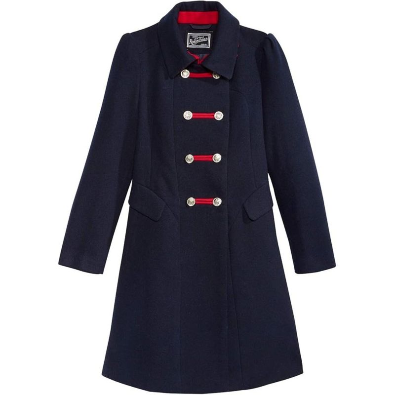 Rothschild Big Girls' Faux Wool Bandmaster Military Dress Coats
