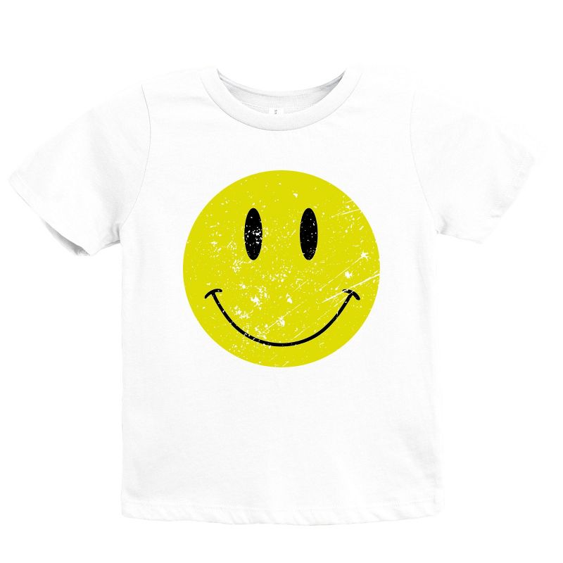 The Juniper Shop Distressed Smiley Face Youth Short Sleeve Tee