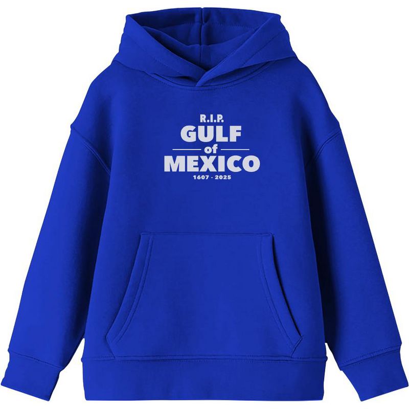 RIP Gulf of Mexico 1607-2025 Youth Long Sleee Hoodie
