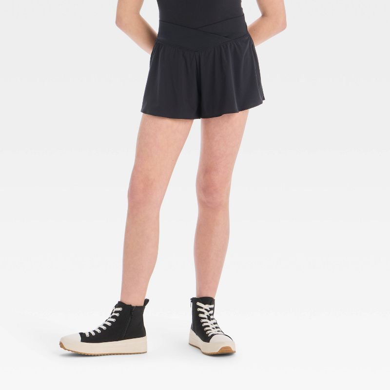 Girls' Crossover Waistband Shorts - All In Motion™