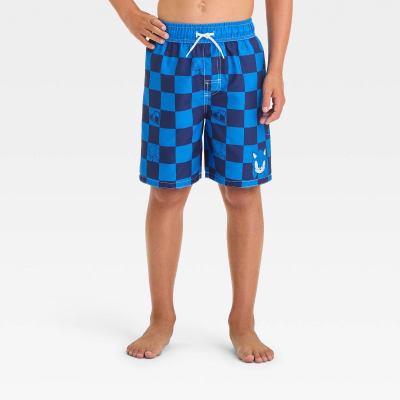 Boys' Sonic the Hedgehog Swim Shorts - Blue