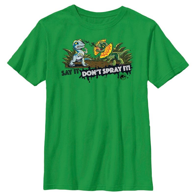 Boy's Jurassic World Say It Don't Spray It T-Shirt