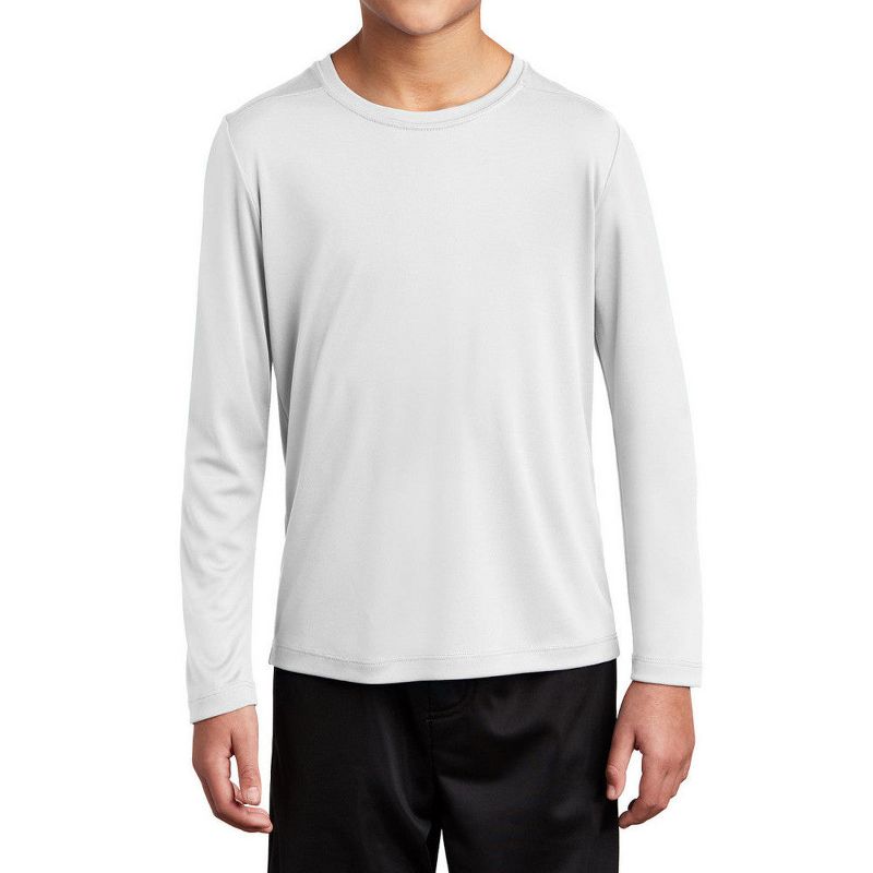 Mafoose Youth PosiCharge Casual Posi-UV Pro Moisture-Wicking Long Sleeve T-shirt