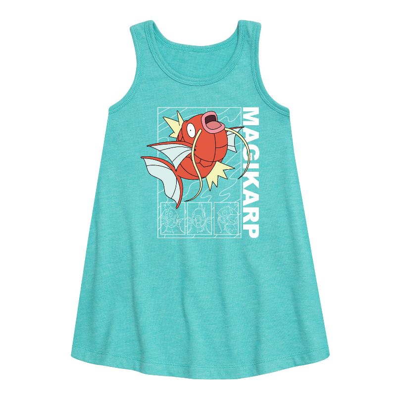 Girls' - Pokémon - Magikarp Graphic Sleeveless Aline Dress