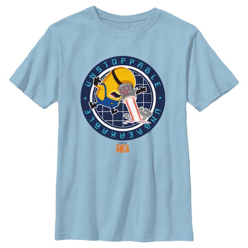 Boy's Despicable Me 4 Mega Minion Mel Unstoppable Unbreakable T-Shirt