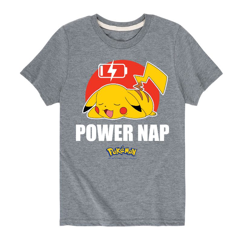 Boys' - Pokémon - Power Nap Short Sleeve Graphic T-Shirt