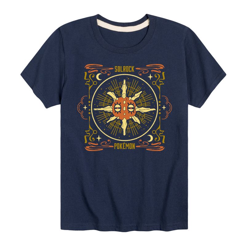 Boys' - Pokémon - Solrock Celestial Short Sleeve Graphic T-Shirt