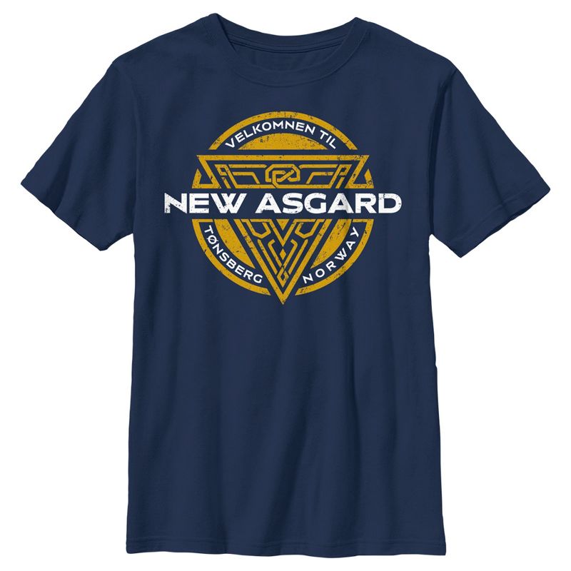 Boy's Marvel: Thor: Love and Thunder New Asgard Logo T-Shirt