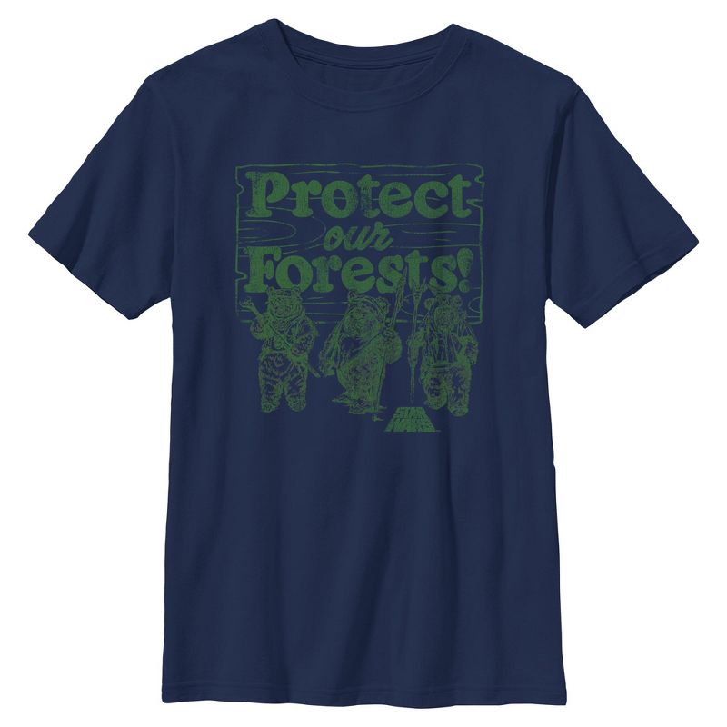 Boys Star Wars Protect the Endor Forest T Shirt