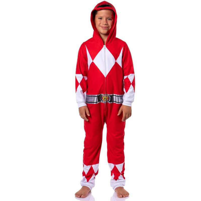 Power Rangers Boys All Character Union Suit Sleep Pajama