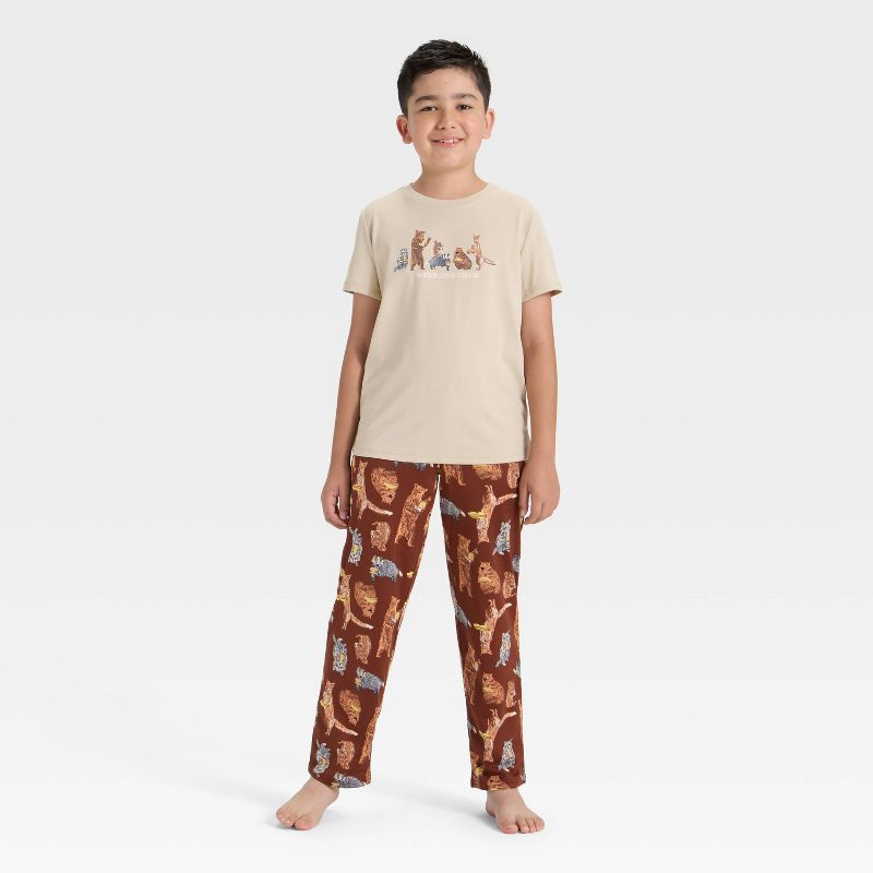 Boys' 2pc Short Sleeve Graphic T-Shirt and Pants Pajama Set - Cat & Jack™