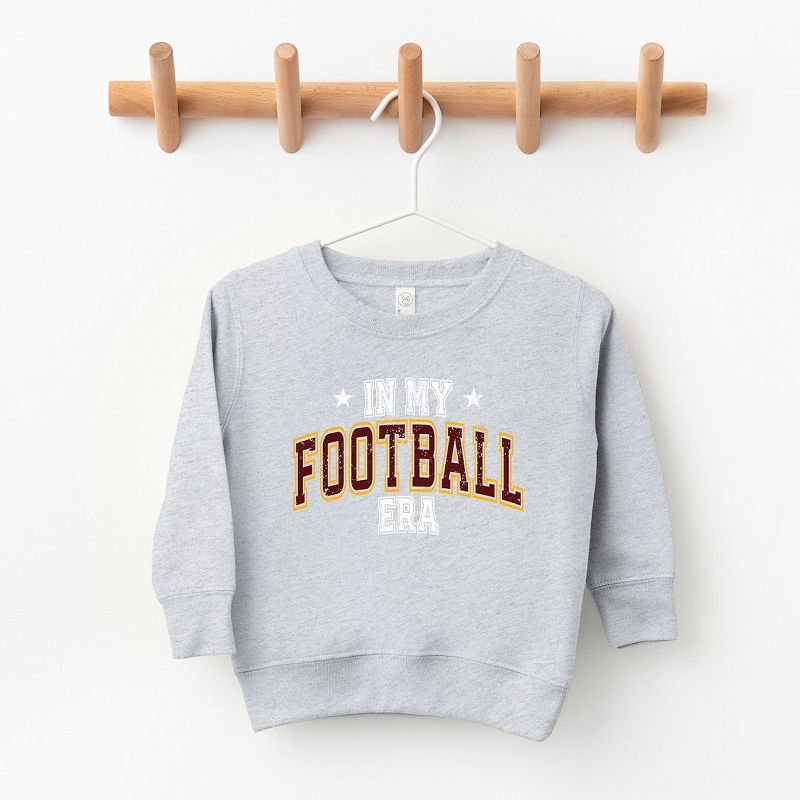The Juniper Shop In My Football Era - Maroon Toddler Graphic Sweatshirt