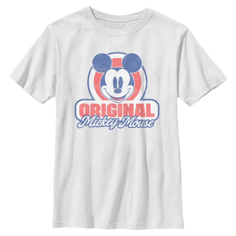 تي شيرت ميكي وأصدقائه الأصلي بشعار ريترو للأولاد