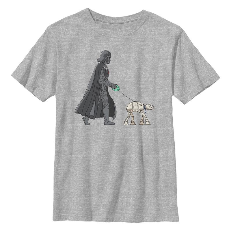 Boy's Star Wars: A New Hope Darth Vader AT-AT Walking the Dog T-Shirt