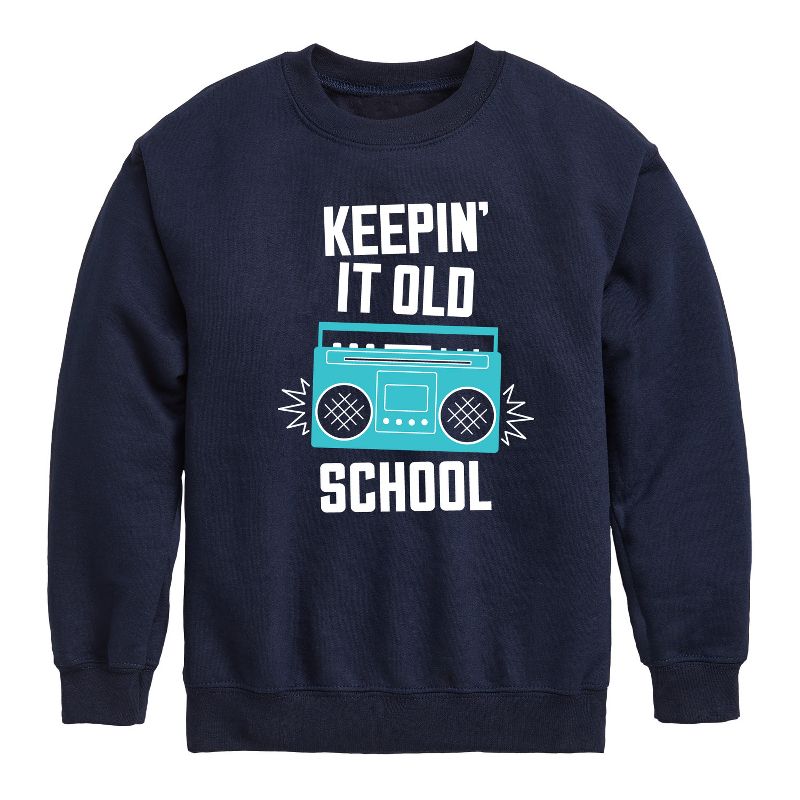 Boys' - Instant Message - Kids Crew Fleece Graphic Long Sleeve Fleece Sweatshirt