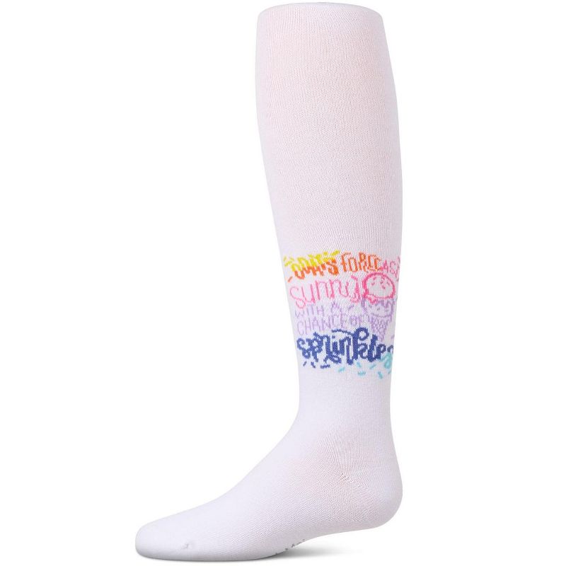 Memoi Girls Sunny Days Opaque Stretch Cotton Tights