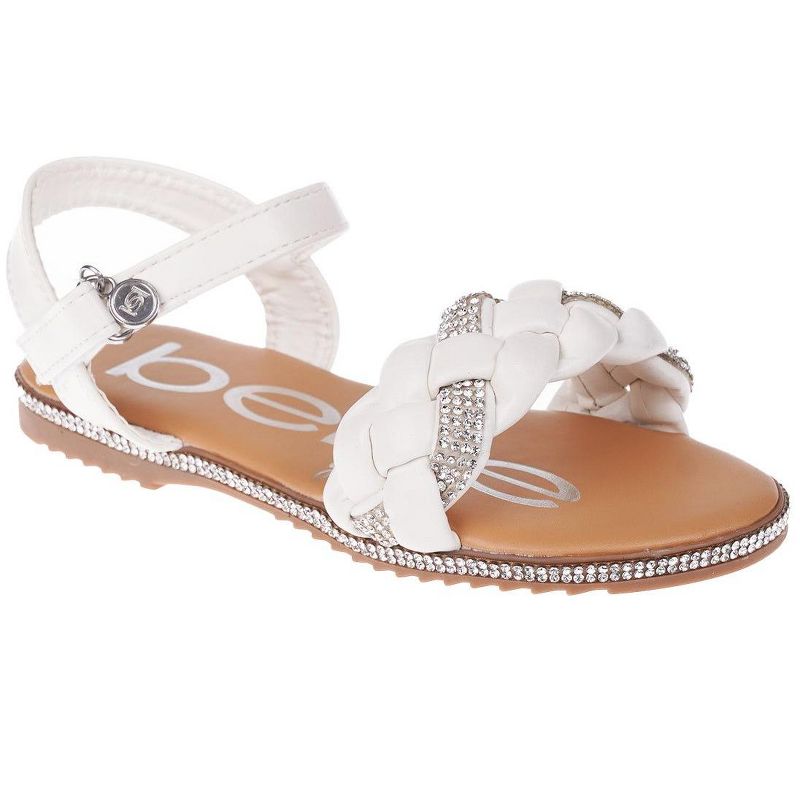 bebe Girls' Sandals - Comfy Open Toe Dress Sandals, Fancy and Sparkly Sandals for Little Girls and Big Girls