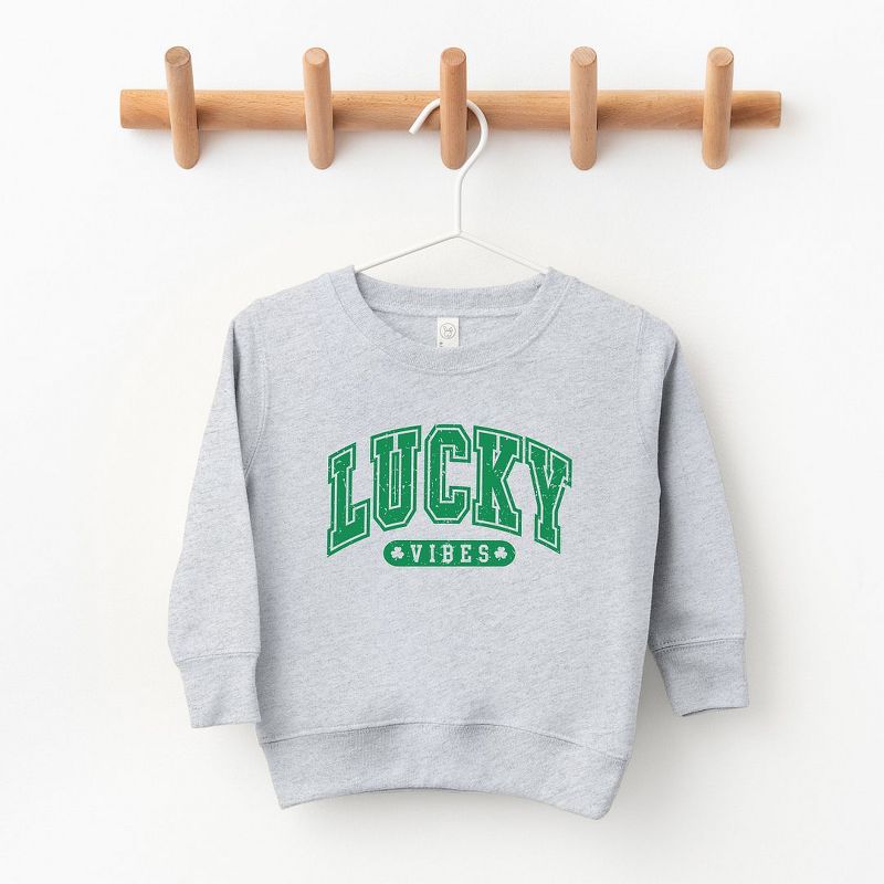 The Juniper Shop Lucky Vibes Distressed Youth Ultra-Soft Graphic Sweatshirt