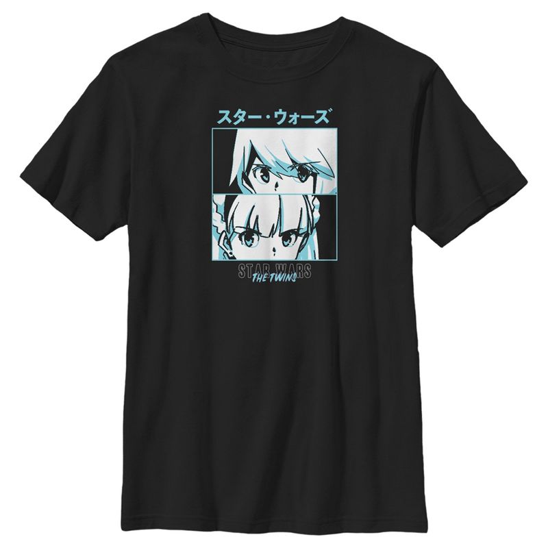 Boy's Star Wars: Visions The Twins Faces T-Shirt