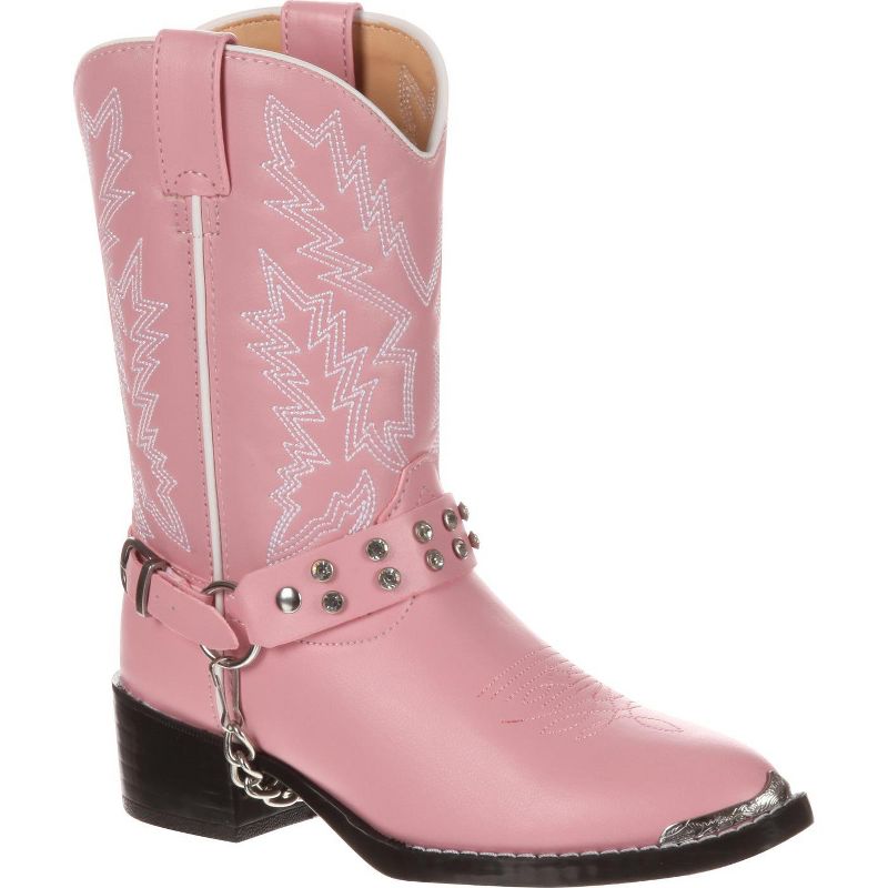 Durango Girls Kid Pink Rhinestone Western Boot