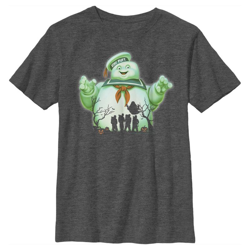 تي شيرت رجالي مطبوع عليه صورة Ghostbusters Halloween Stay Puft Marshmallow Man