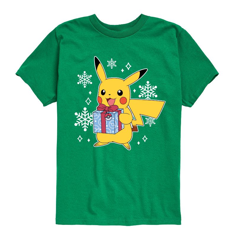 Boys' - Pokémon - Pika Presents Short Sleeve Graphic T-Shirt