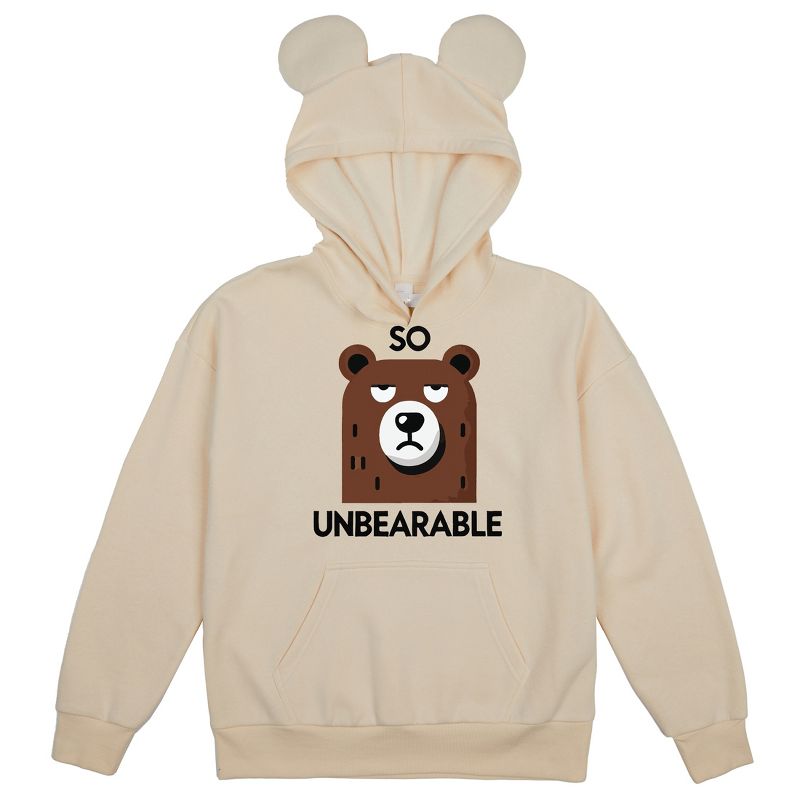 So Unbearable Youth Girl's Tofu Long Sleeve Cosplay Hoodie With 3D Ears