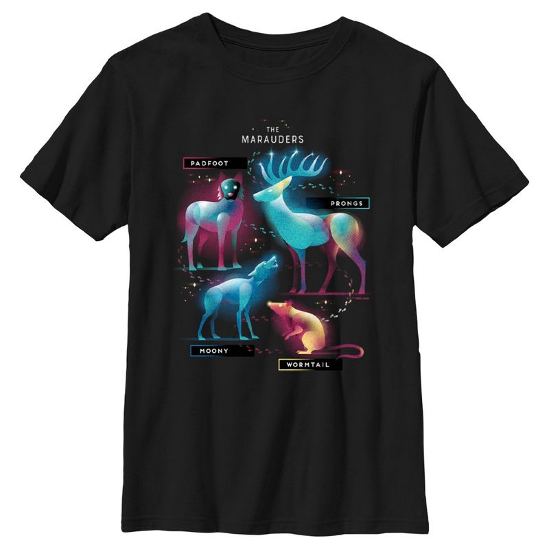 Boy's Harry Potter The Marauder Animals T-Shirt