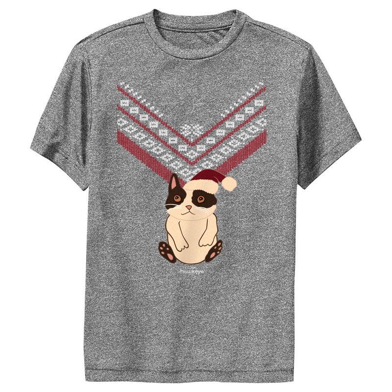Boy's Marvel Hawkeye Christmas Cateye Performance Tee