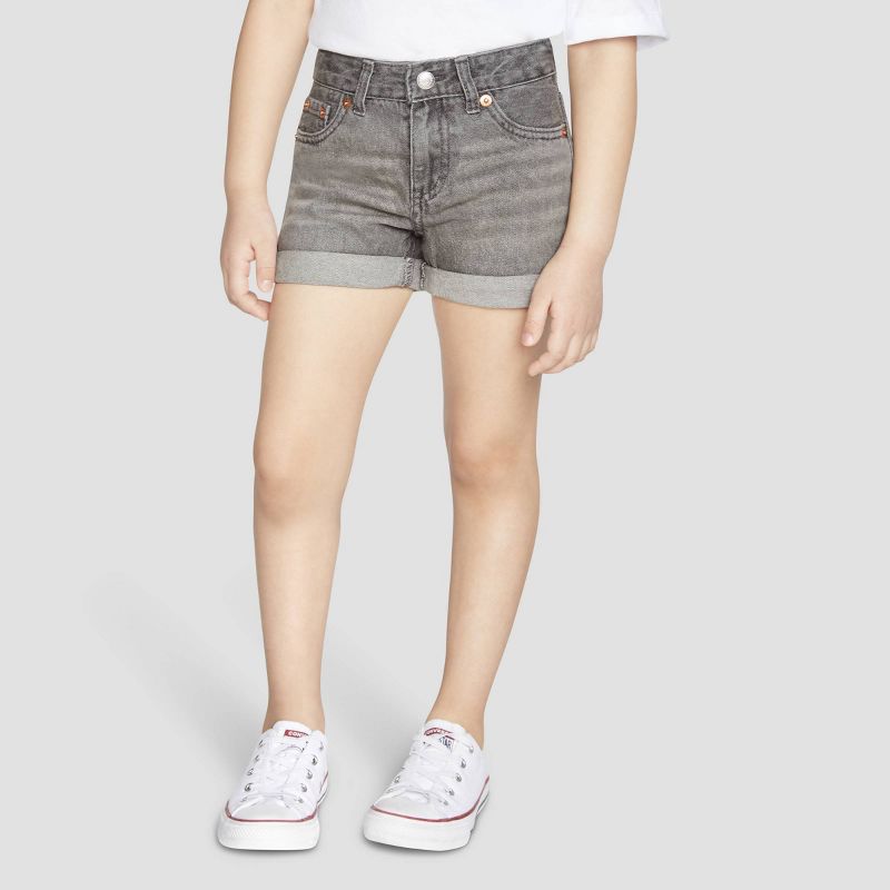 Levi's® Girls' Girlfriend Jean Shorts - Evie Medium Wash