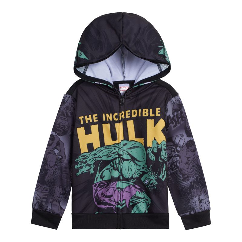 Marvel Spider-Man Avengers Fleece Zip Up Cosplay Hoodie Little Kid to Big Kid