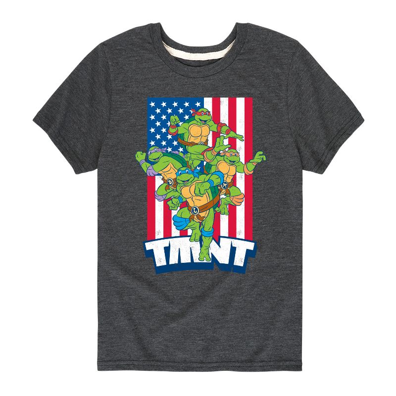 تي شيرت جرافيكي بأكمام قصيرة للأولاد من Teenage Mutant Ninja Turtles - USA Turtles