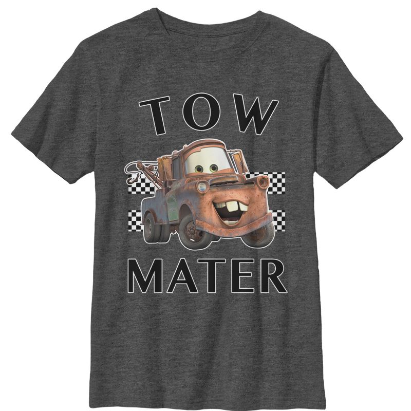 Boy's Cars Tow Mater Portrait T-Shirt