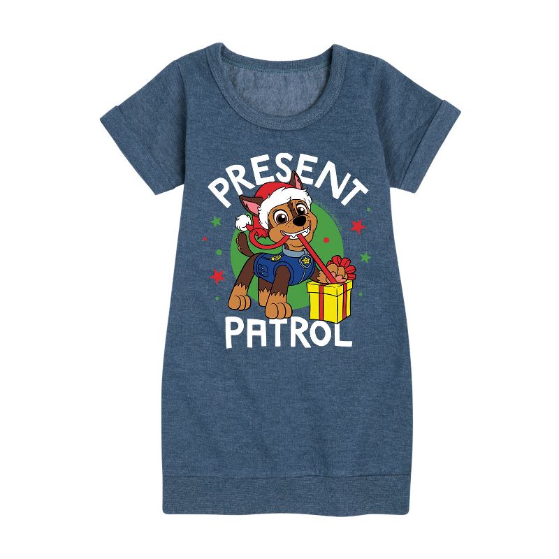 Girls' - Paw Patrol - Present Patrol Graphic Short Sleeve Fleece Dress